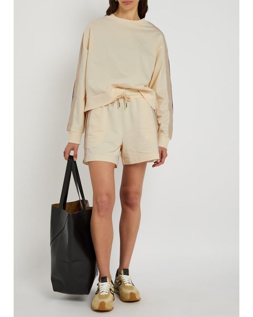Moncler Natural Panelled Cotton Sweatshirt