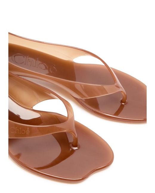 Chloé Pink Chloé Jelly Thong Sandals, Flat Sandals, Uk5 Eu38