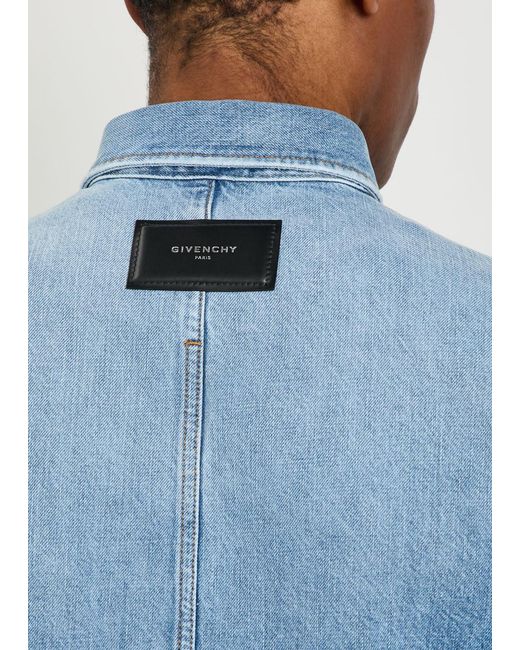 Givenchy Blue Denim Overshirt Jacket for men