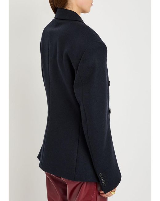 ARMARIUM Natalie Structured Wool-Blend Jacket in Blue | Lyst