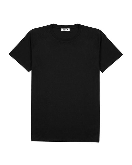 CDLP Black Lyocell-blend T-shirt for men
