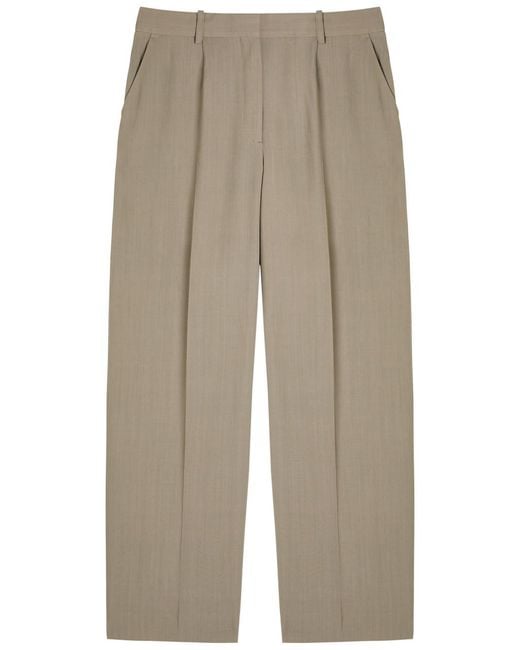 Totême  Natural Wide-Leg Trousers
