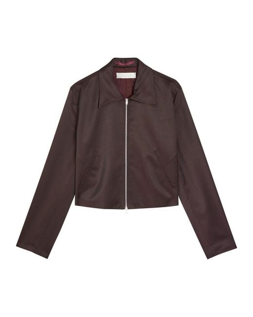 Our Legacy Brown Statue Satin-Twill Jacket