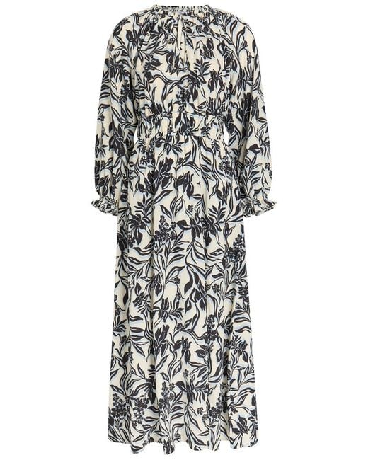 Rails Black Matia Floral-Print Woven Midi Dress
