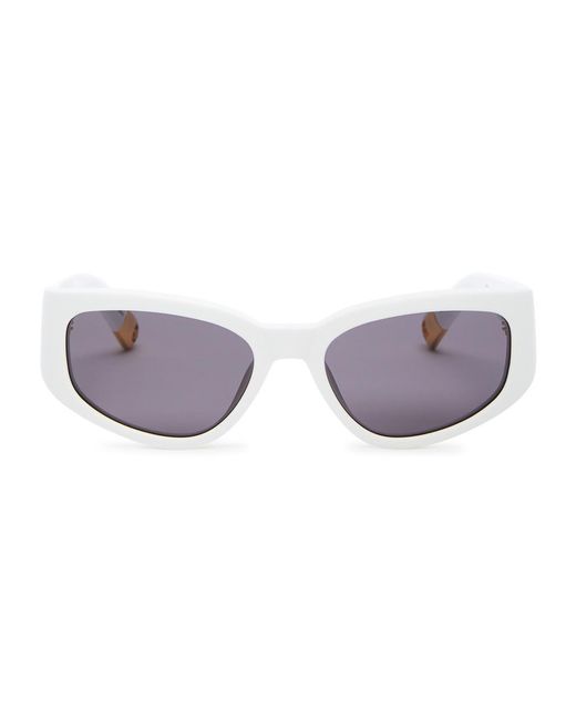 Jacquemus White Les Lunettes Gala Cat-eye Sunglasses