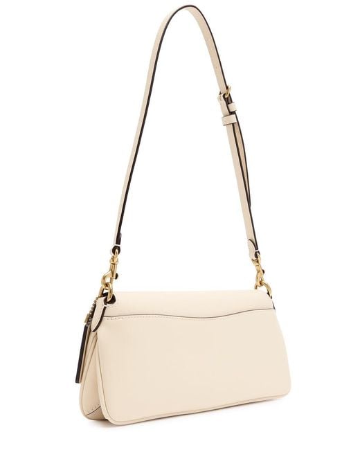 COACH Natural Jet Leather Shoulder Bag