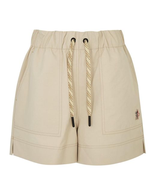 Moncler Natural Logo Shell Shorts