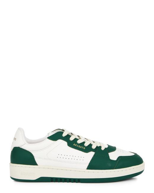 Axel Arigato Green Dice Lo Panelled Leather Sneakers