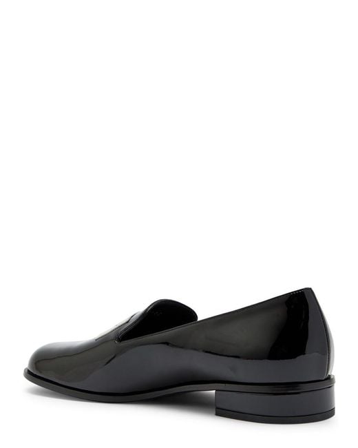 Givenchy Black Tux Logo Patent Leather Loafers