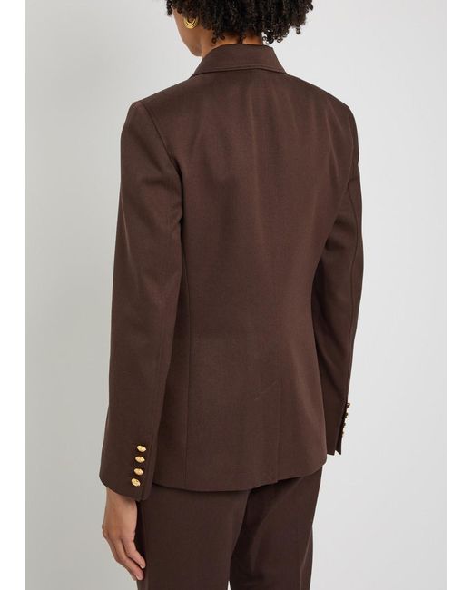 Nili Lotan Brown Nelson Wool Jacket