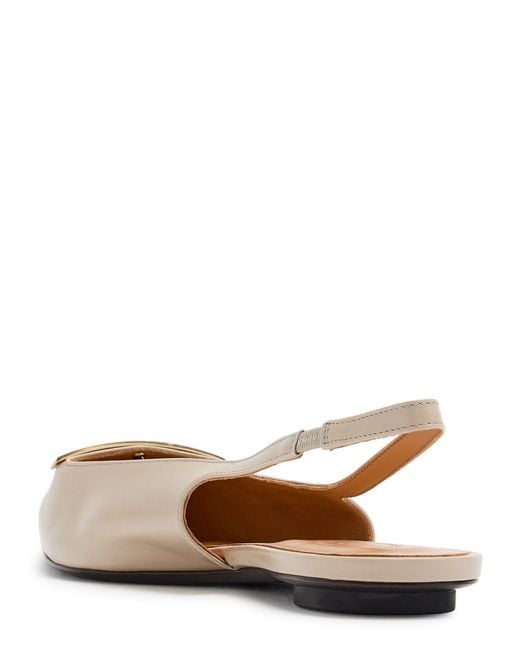 Tod's White Slingback Ballerina Flats