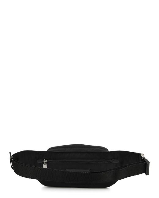 Dolce & Gabbana Black Logo Nylon Belt Bag for men