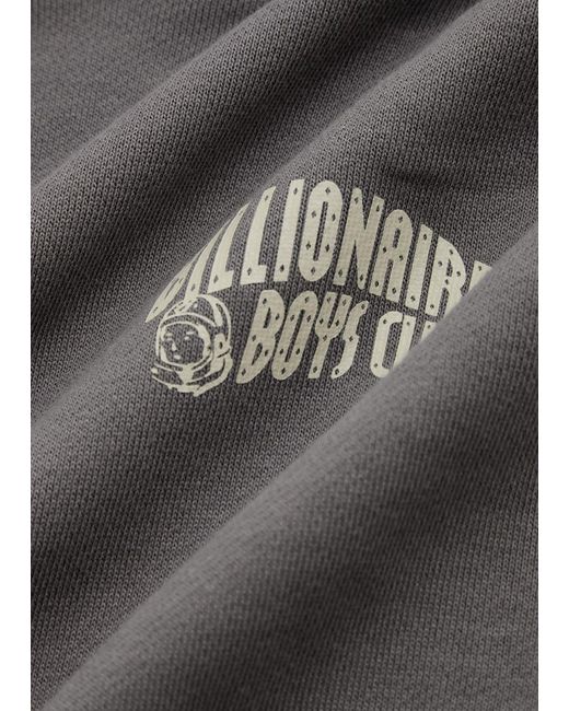 BBCICECREAM Gray Arch Logo Hooded Cotton Sweatshirt for men