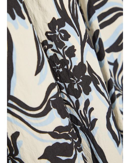 Rails Black Matia Floral-Print Woven Midi Dress