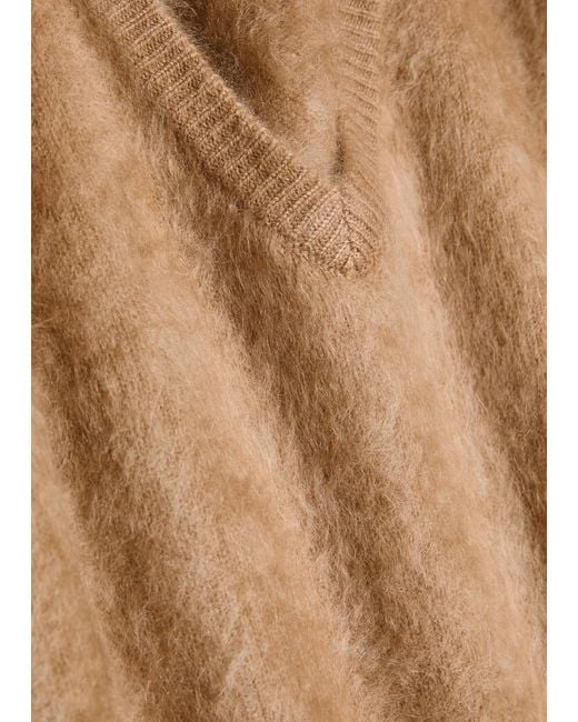 Lisa Yang Natural Lovisa Brushed Cashmere Top