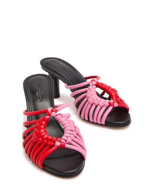 J.W. Anderson Red Plot 65 Woven Leather Sandals