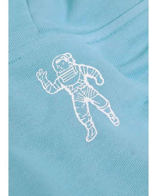 BBCICECREAM Blue Small Arch Logo Hooded Cotton Sweatshirt for men