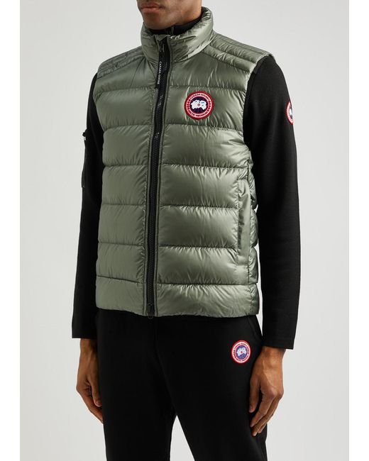 Canada Goose Green Crofton Quilted Shell Gilet for men