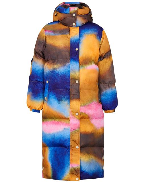 Helmstedt Blue Alma Printed Quilted Shell Coat