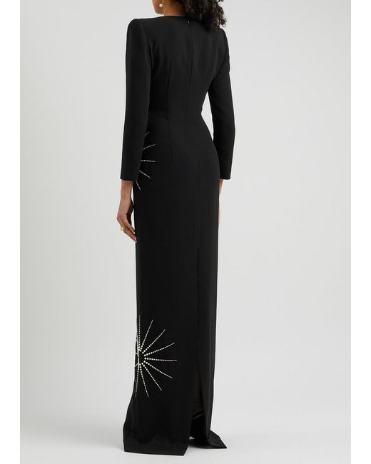 Dries Van Noten Black Dalista Embellished Gown