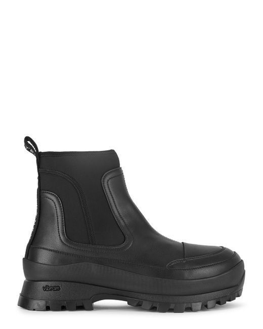 Stella McCartney Black Utility Faux Leather Ankle Boots