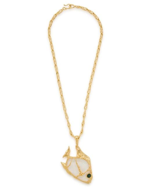 Alexis Metallic Angelfish 14Kt-Plated Necklace