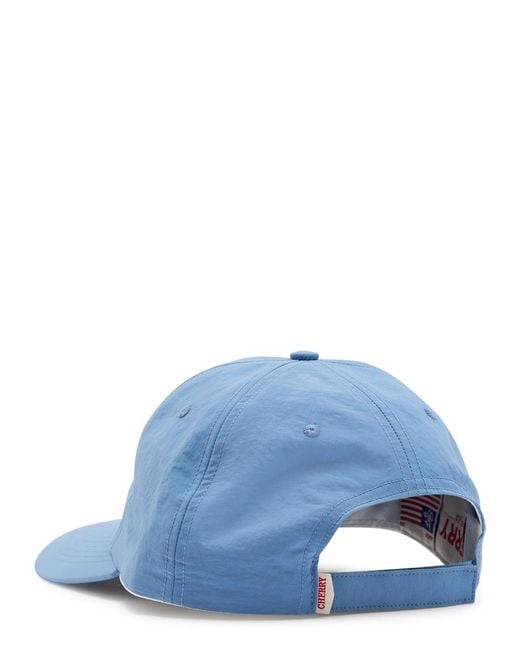 CHERRY LA Blue Western Embroidered Nylon Cap for men