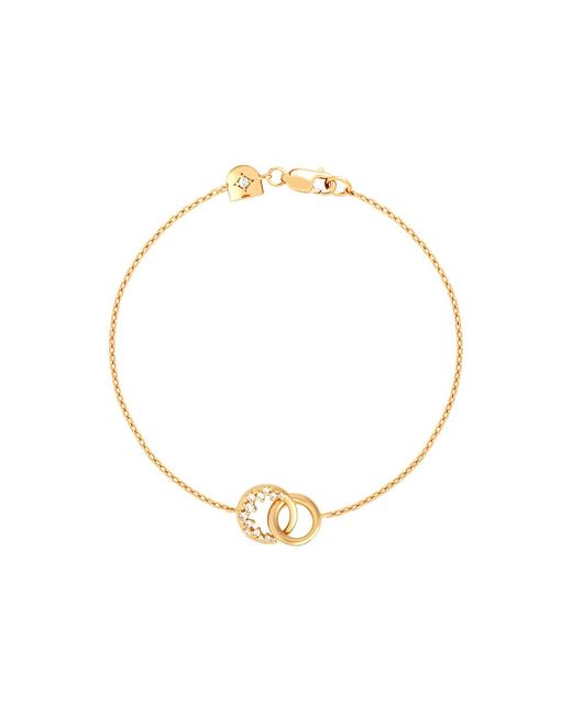 Astrid & Miyu Metallic Spiral Crystal Pendant 18K-Plated Bracelet