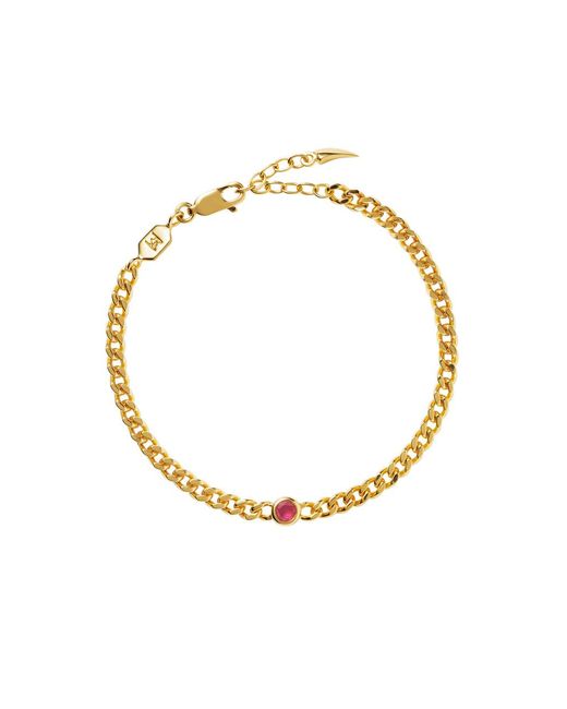 Missoma Metallic October Birthstone 18kt Vermeil Bracelet