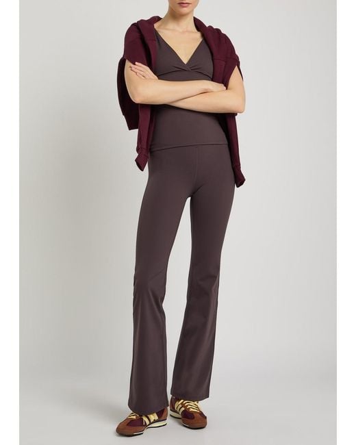 Tala Purple Dayflex Flare Stretch-Jersey Leggings