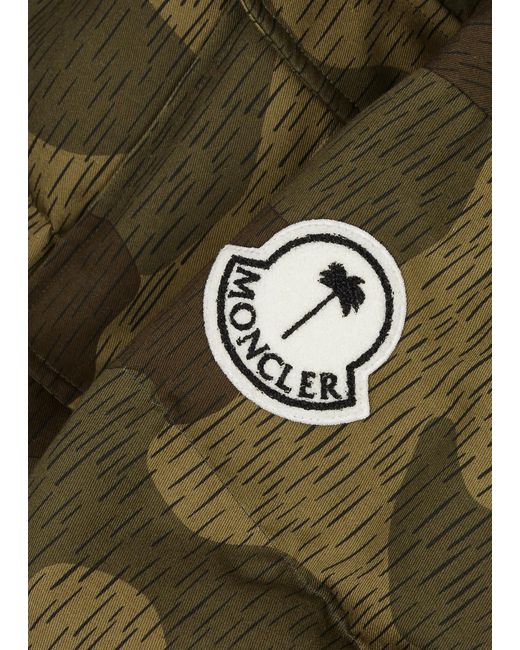 Moncler Genius Green 8 Moncler Palm Angels Mandelbrot Cotton Jacket for men