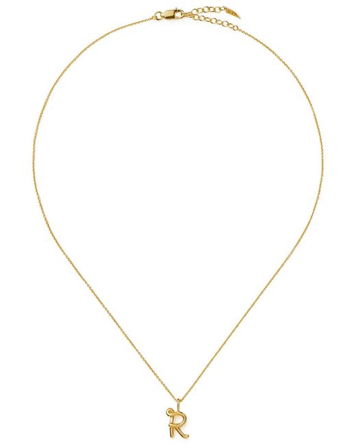 Missoma Metallic Initial R Mini 18Kt Vermeil Necklace