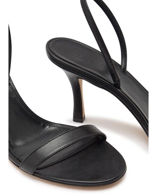The Row Metallic Ella 85 Leather Slingback Sandals