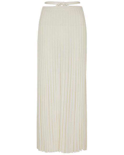 christopher esber pleated knit tie skirt