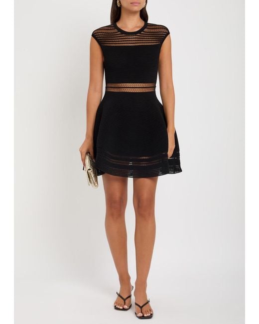 Jonathan Simkhai Black Esri Textured Close-Knit Mini Dress