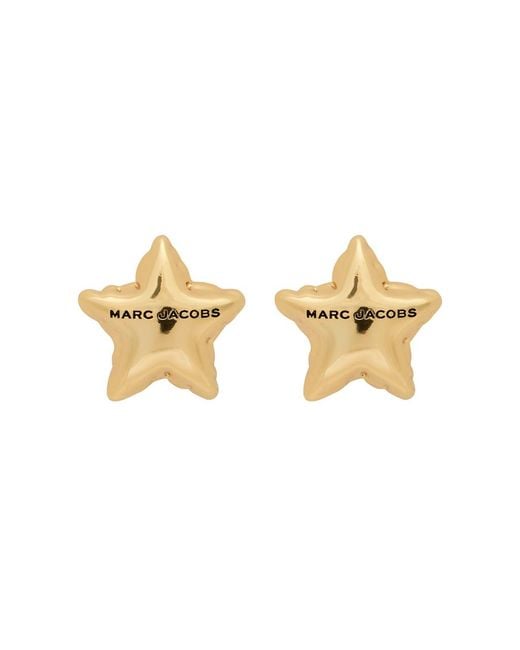 Marc Jacobs Metallic The Star Balloon Stud Earrings