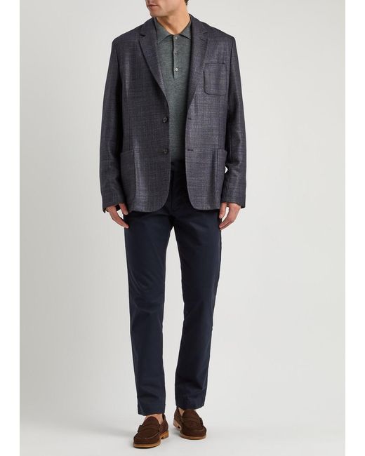 Paul Smith Blue Wool-Blend Blazer for men