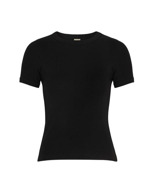 Flore Flore Black Car Cotton T-Shirt