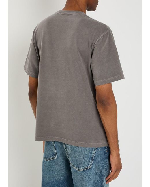 Agolde Gray Flint Cotton T-Shirt for men