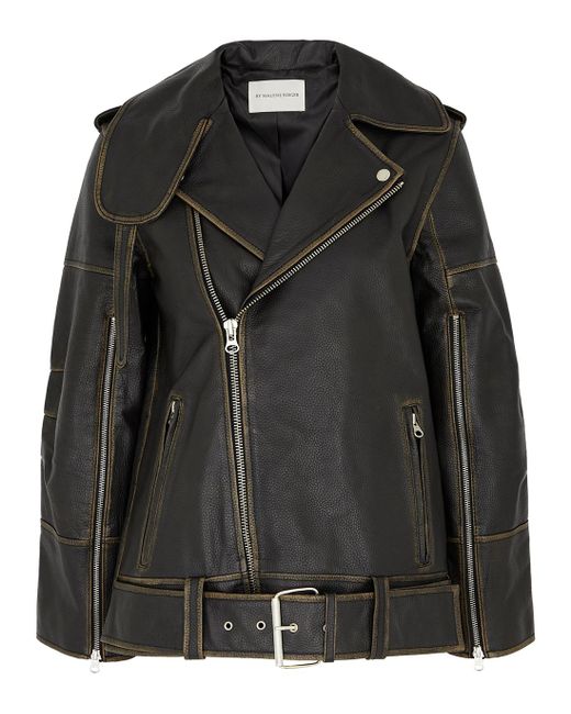 By Malene Birger Black Beatrisse Leather Jacket
