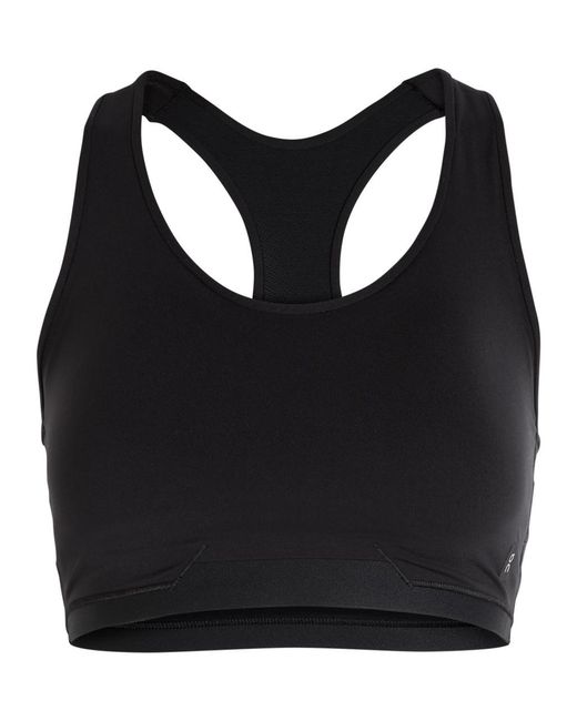 On Shoes Black Train Stretch-Nyl Bra Top