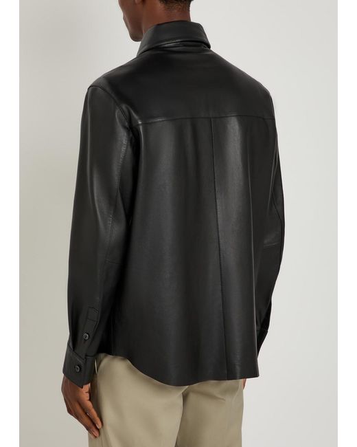 Boss Black Movitz Leather Jacket for men