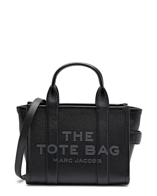 Marc Jacobs Black The Tote Mini Grained Leather Tote