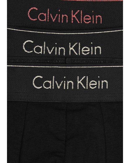 Calvin Klein Red Logo Stretch-cotton Trunks for men