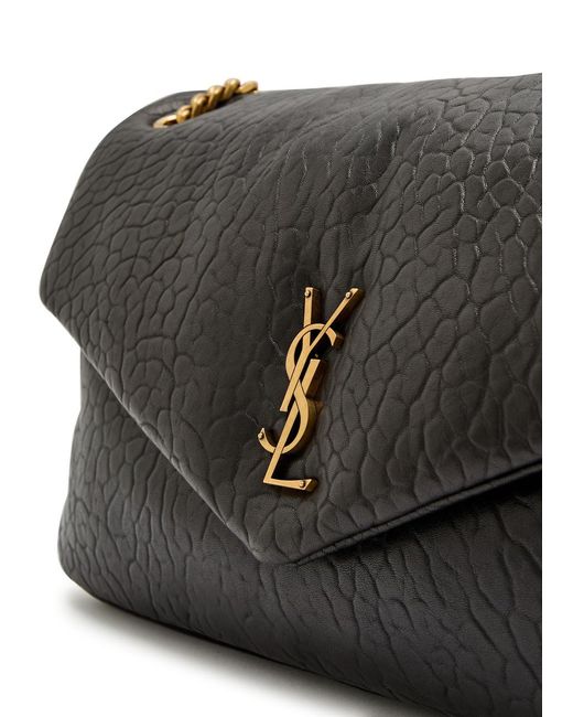 Saint Laurent Black Calypso Large Padded Leather Shoulder Bag
