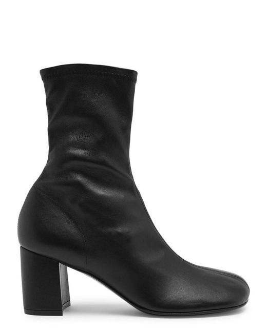 Dries Van Noten Black 75 Leather Ankle Boots