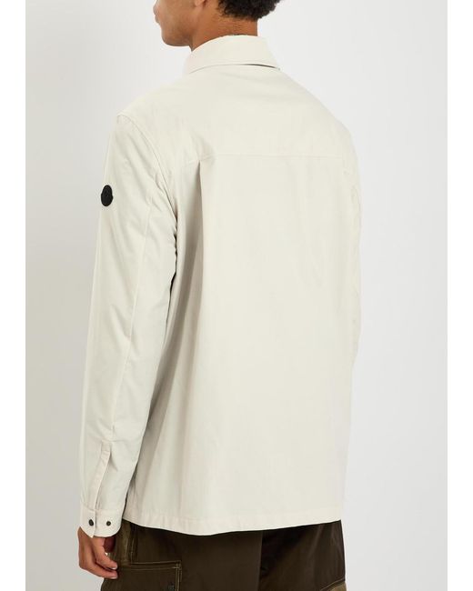 Moncler Natural Logo Shell Overshirt for men