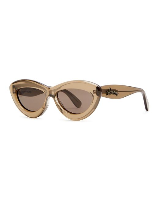 Loewe Cateye Sunglasses in Brown Lyst
