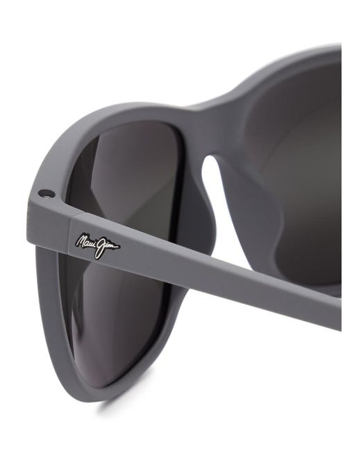 Maui Jim Gray Lele Kawa D-frame Sunglasses for men