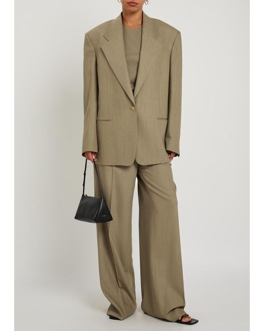 Calvin Klein Green Avery Wool-Blend Blazer
